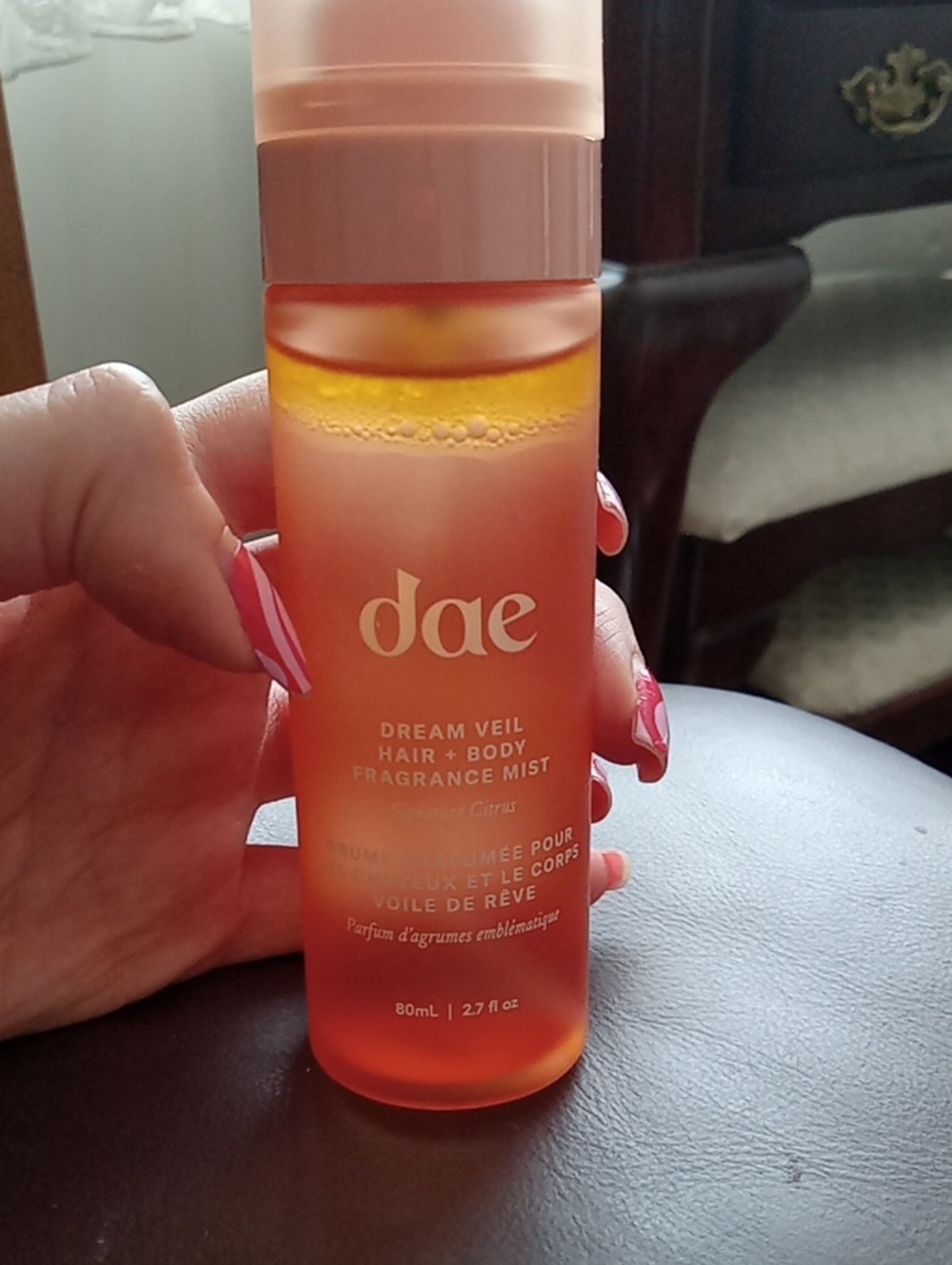 Dae Dream Veil Hair + Body Mist — Coral Orange